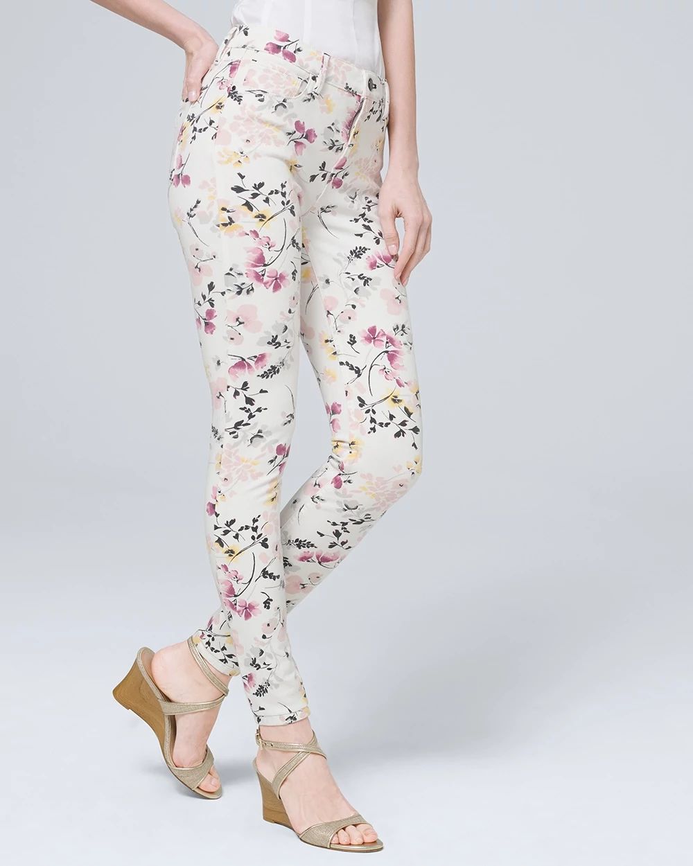 Skinny floral pants sale